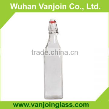 1L Square Swing Top Bottles