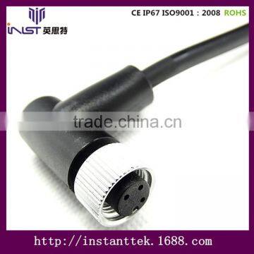INST M12 90 Degree 3pin Waterproof Connector photo-3