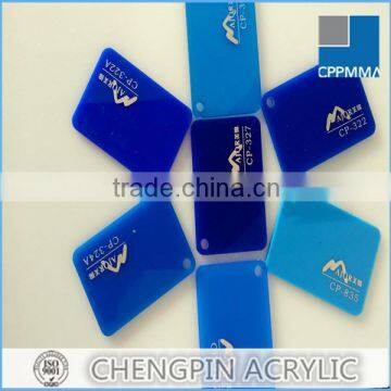 pmma material gloss blue perspex sheet