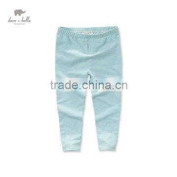 DK0335 dave bella spring autumn girls mint green pants girls striped leggings kids trousers children trousers girls denim pants