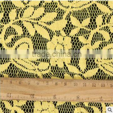 Supply elastic cotton dress fabric warp knitting lace fabrics