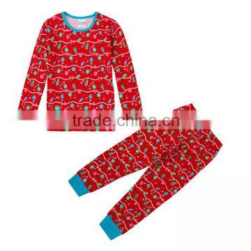 (FG6470)24m-6y red NOVA baby girl sleepwears 2015 spring/autumn cotton vegetables sleepwears child wholesale clothing PROMOTION