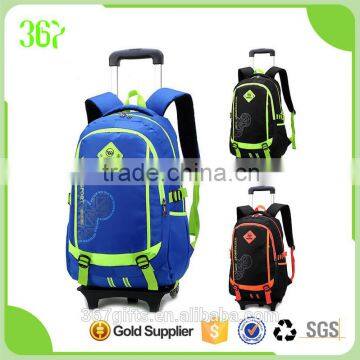 High Quality Multifunctional Colourful Backpack Shool Students Camping Trolley Bag