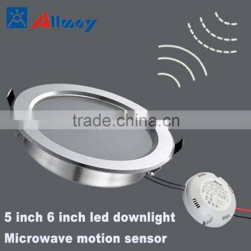 smart motion sensor led round lamps high brightness AC voltage underground parking lot sensor lighting