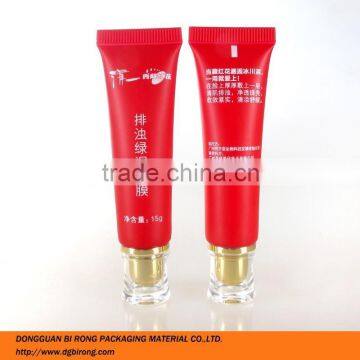 one color silkscreen printing cosmetic soft tube for facial mask 15g