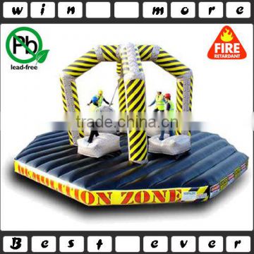 inflatable human demolition zone game China,inflatable sport game for adult and kids