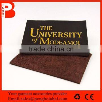 China supplier custom leather patch for men jackets