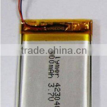 3.7v 400mAh lithium polymer battery 423040 China manufacturer