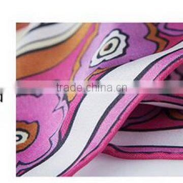 China Top 10 Silk Scarf Factory no Moq Digital Printing Silk Scarf photo-4