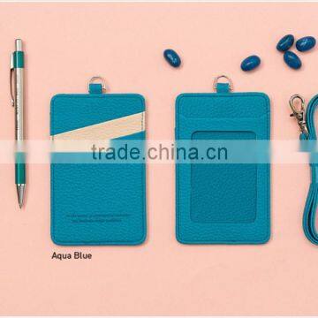 New product promotional gift custom colorful pu leather card holder