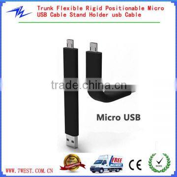 Trunk Flexible Rigid Positionable Stand Holder Micro USB Cable 5pin for Samsung,HTC,Blackberry