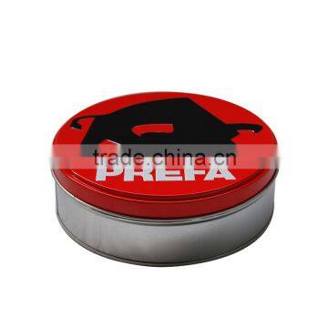 Cylinder tin box for cookies packing