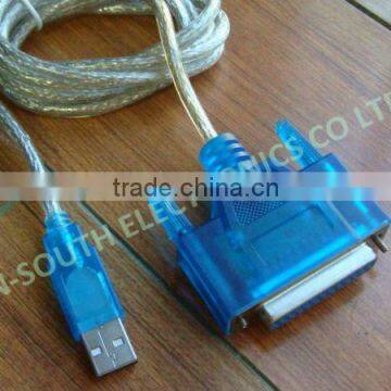 USB 2.0 male to Parallel DB25 female Interface Converter Computer printer Cable