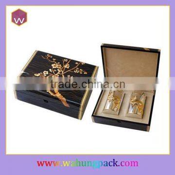 Custom Chinese wood box tea in tins packaging