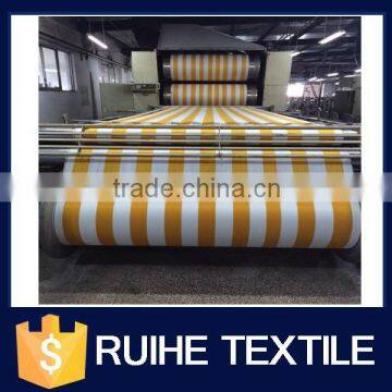 striped polyester fabric for outdoor furnitures awnings umbrellas marine tops