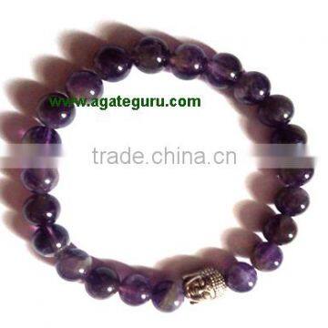 Amethyst With Buddha Face Bracelet. : India wholesaler Manufacturer