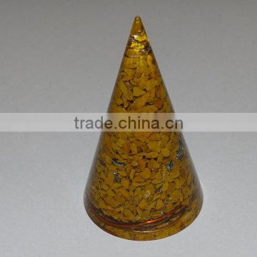 Yellow Jasper Orgone Cone : Wholesaler Manufacturer