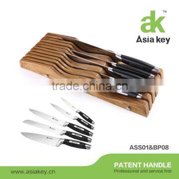 3Cr14 stainless steel Kitchen knife set with plastic holder