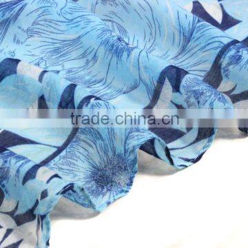 Floral Printing Cute Popular Polyester Viscose Infinity Scarf photo-4