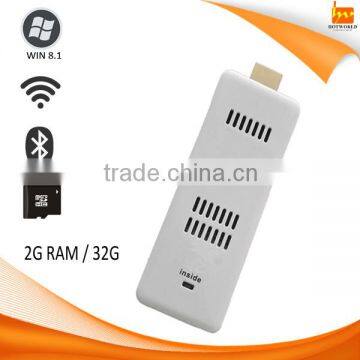 Win8 Quad core wifi bluetooth USB Smart TV Dongle Stick PC Computer Stick