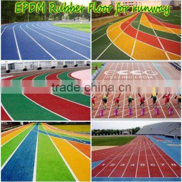 Free Sample Colorful EPDM Rubber Granules For Runway / Running Track (FL-A-81203)