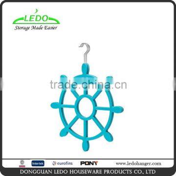 Velvet Flocked Wheel Scarf Hanger