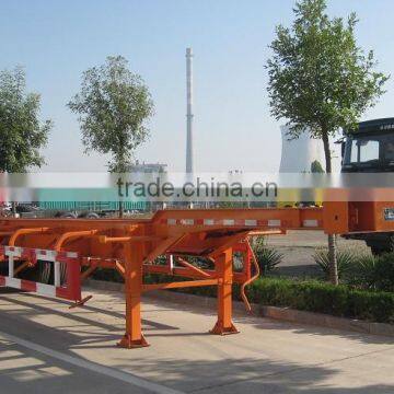 Two axles 40ft skeleton container transportation semi trailer from China manufacturer