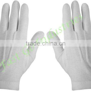 Simple White Cotton Gloves