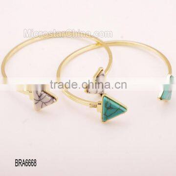 New fashion geometry triangle Turquoise Bangles
