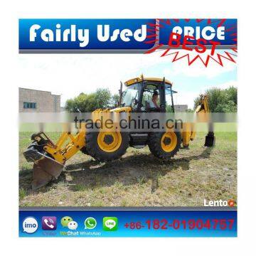JCB 4CX backhoe loader with excavator bucket made in UK backhoe loader