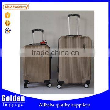 Baigou popular selling ABS luggage good quality ABS PC luggage bag