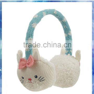 Featuring adorable bunny faces plush earmuff,safety ear muff,white earmuffs