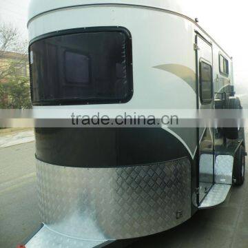 2 Horse Straight Load Deluxe Horse Trailer With Awning