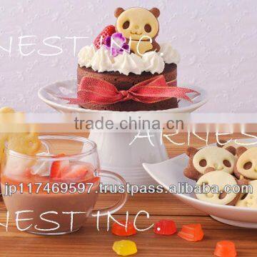 Japanese Kitchenware Panda Cookie Box Trimmer Food Plastic Cutter Container