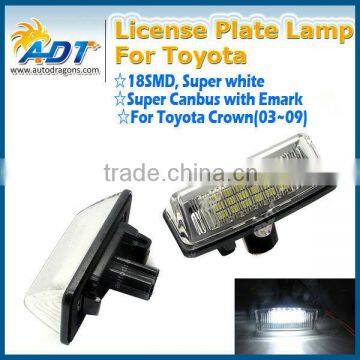 Hot sale CE-certified Auto LED License Plate Lamp for Toyota