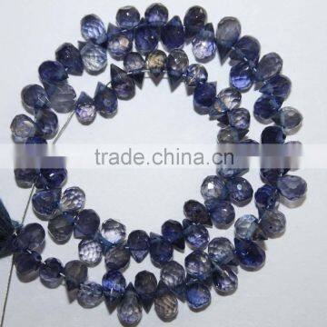 Natural Iolite Faceted Drops