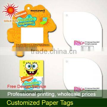 Customized Art Paper Both Garment Paper Clothing Tags