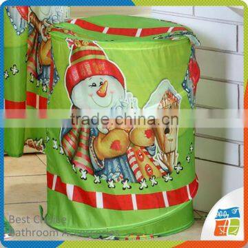 2016 latest designs christmas folding laundry hamper