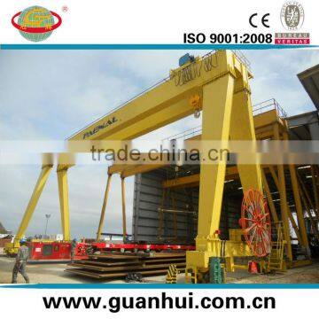 high efficiency electric double girder gantry frame crane