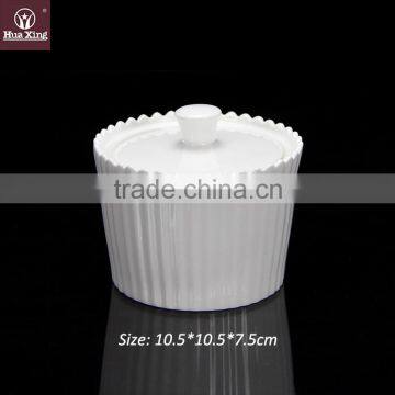 H11225 huaxing factory oem odm porcelain ceramic suger potl with lid