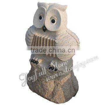 Stone Owl Sculpture