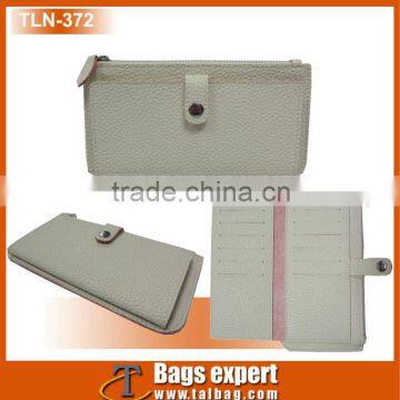 Fashionable Litchi PVC ladies long purse