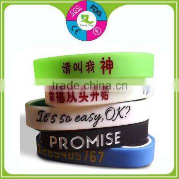 2015 OEM ST silicone wrist band/personalized silicone bracelet/silicone rubber bracelet