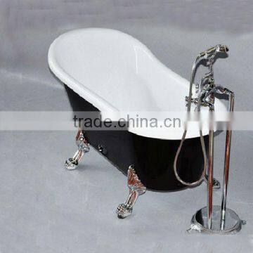 Classic Black Clawfoot Bathtub With Silver Feet Traditional Bathtub China