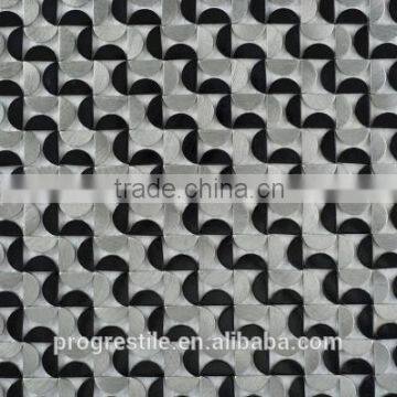 stainless steel mosaics, art design metal mosaic, home decor mosaics (PMMS020)