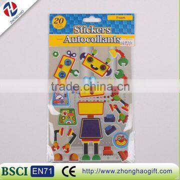 2016 cute safe fashion Puffy Sticker for Kids