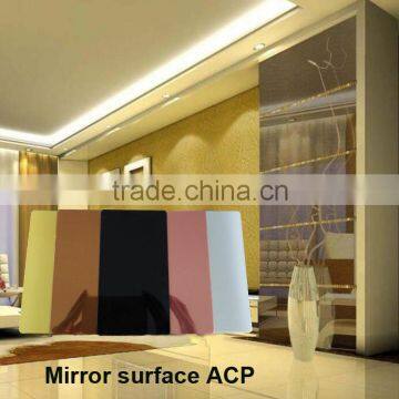 Polyester coating Mirror finish Aluminum Composite Plastic Panel for kitchen cookers home facilities