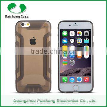 Armor slim transparent phone case 6 colors waterproof soft TPU mobile cell phone case cover for Apple iphone 6 /6 plus