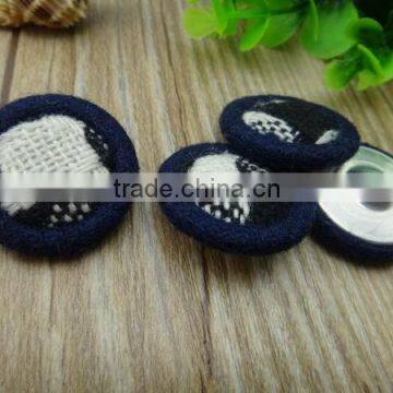 Custom Hand Sewing Satin Fabric Covered Buttons photo-5