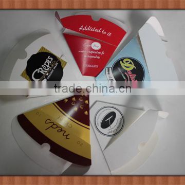 RECYCBLE FOOD GRADE WHITE CARDBOARD CREPE CONES PE COATING INSIDE